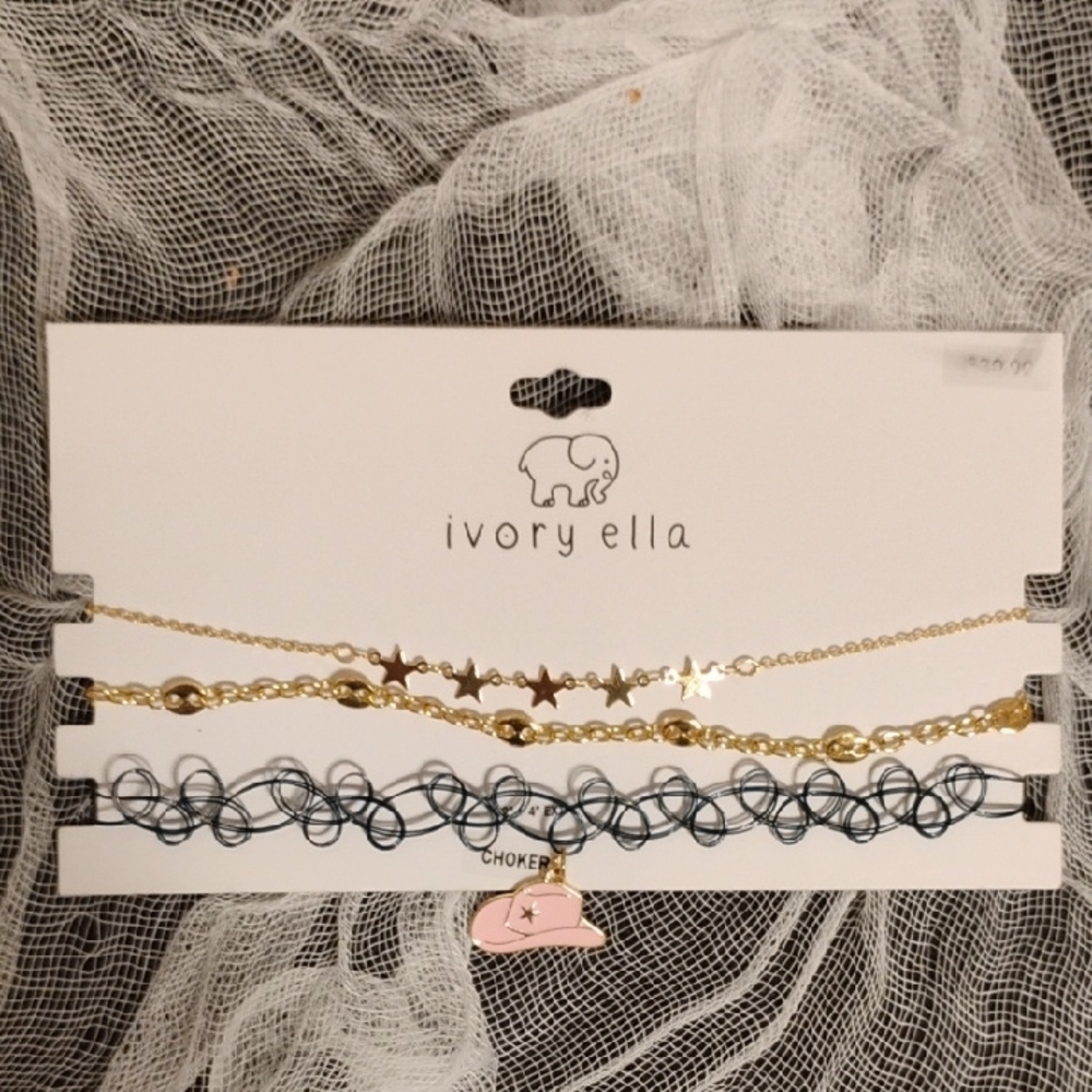 ✨ Ivory Ella 3-Piece Choker Set ✨